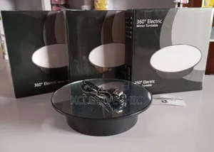 360-degree 25cm Mirror Electric Turntable