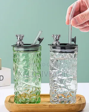 350ml Glass Tea/Coffee/Juice Mug
Cups With Straw