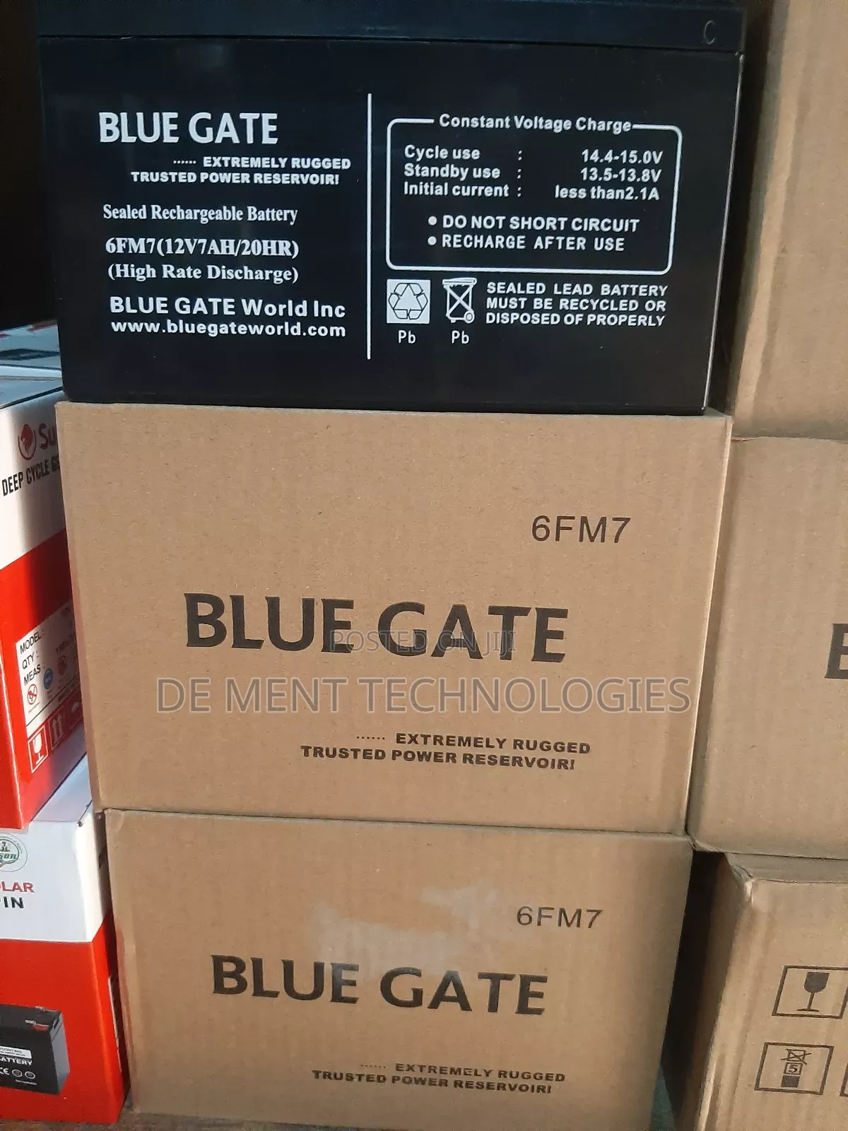 Bluegate 12v7ah Ups Battery