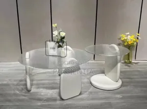 2 In 1 Modern Fancy Glass Tables