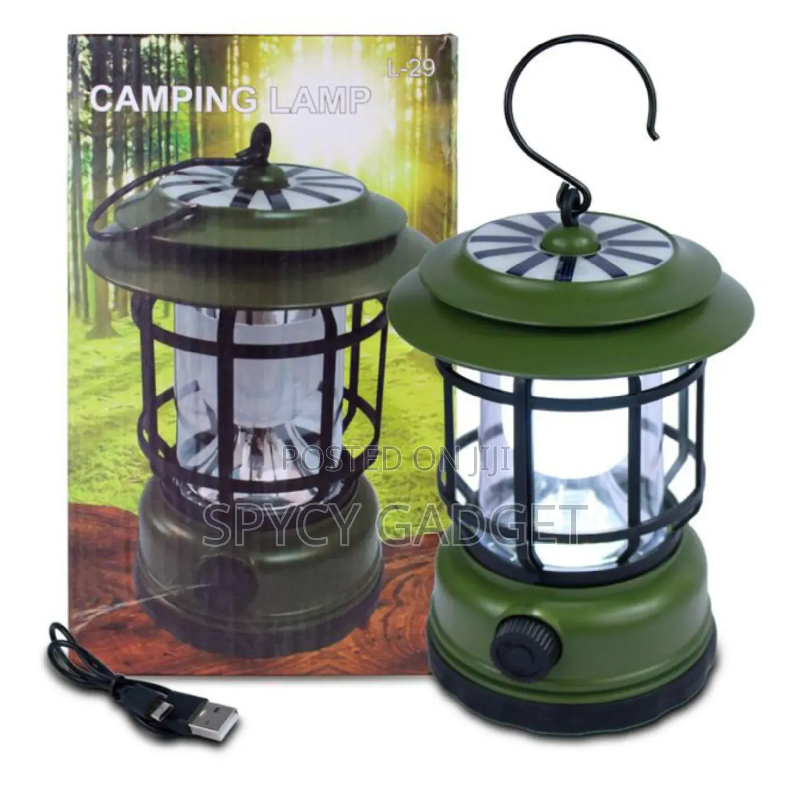 Portable Rechargeable Solar Led Camping Lamp