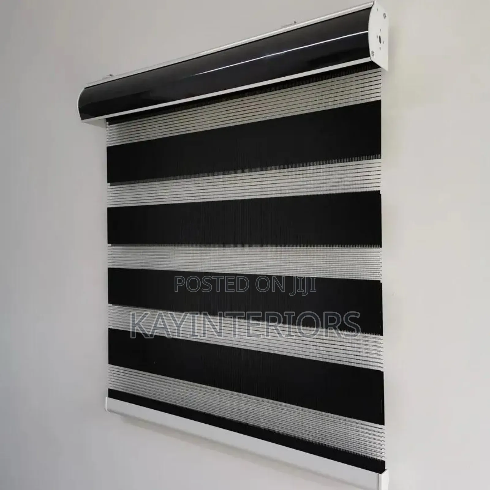 Black Day and Night Window Blinds