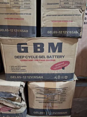 GBM 12-65 Deep-Cycle Gel Batteries
