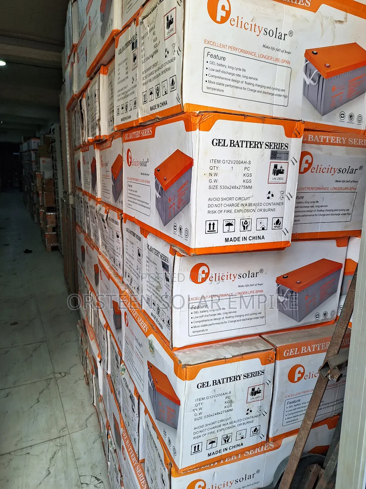 Felicity 12-200 Deep-Cycle Gel Batteries