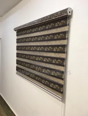 Brown and Cream Turkish Window Blinds