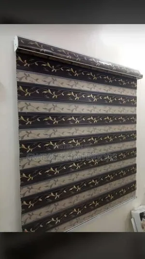 Brown and Cream Turkish Window Blinds