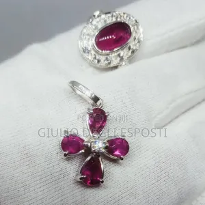 Ring + Matching Four+Leaf Clover Pendant