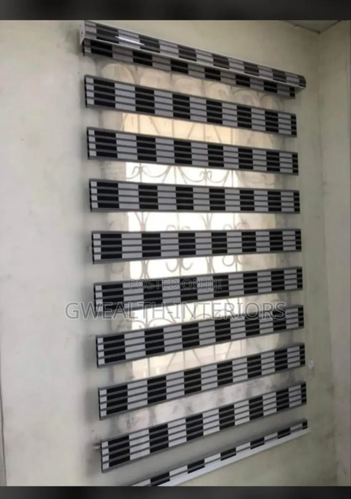 White and Black Blinds