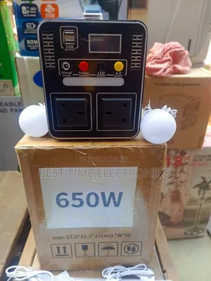 Wolftek 650w Portable Solar Generator Engine