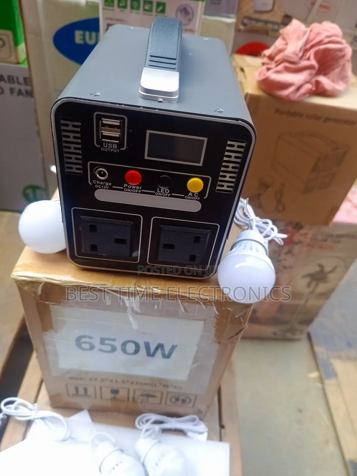 Wolftek 650w Portable Solar Generator Engine