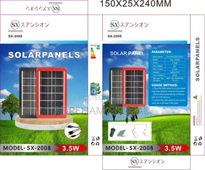 3.5w Solar Panel Power Bank With Multiple Charger Mouth(Sx-2008)