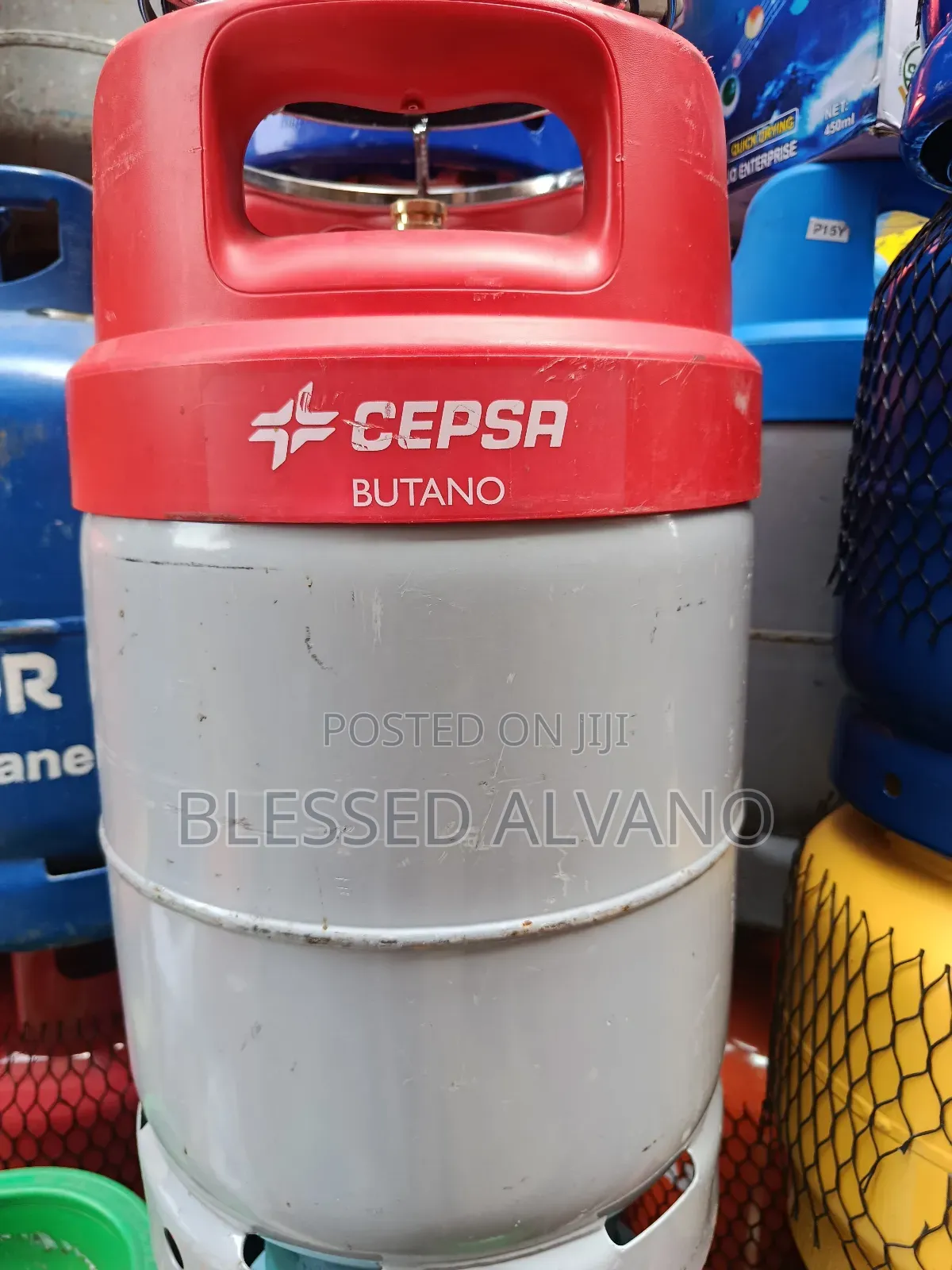 Cepsa Butano Red Handle Gas Cylinder