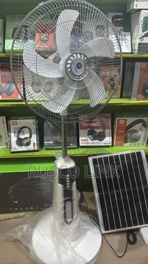 Zl 16 Inches Rechargeable Solar Fan
