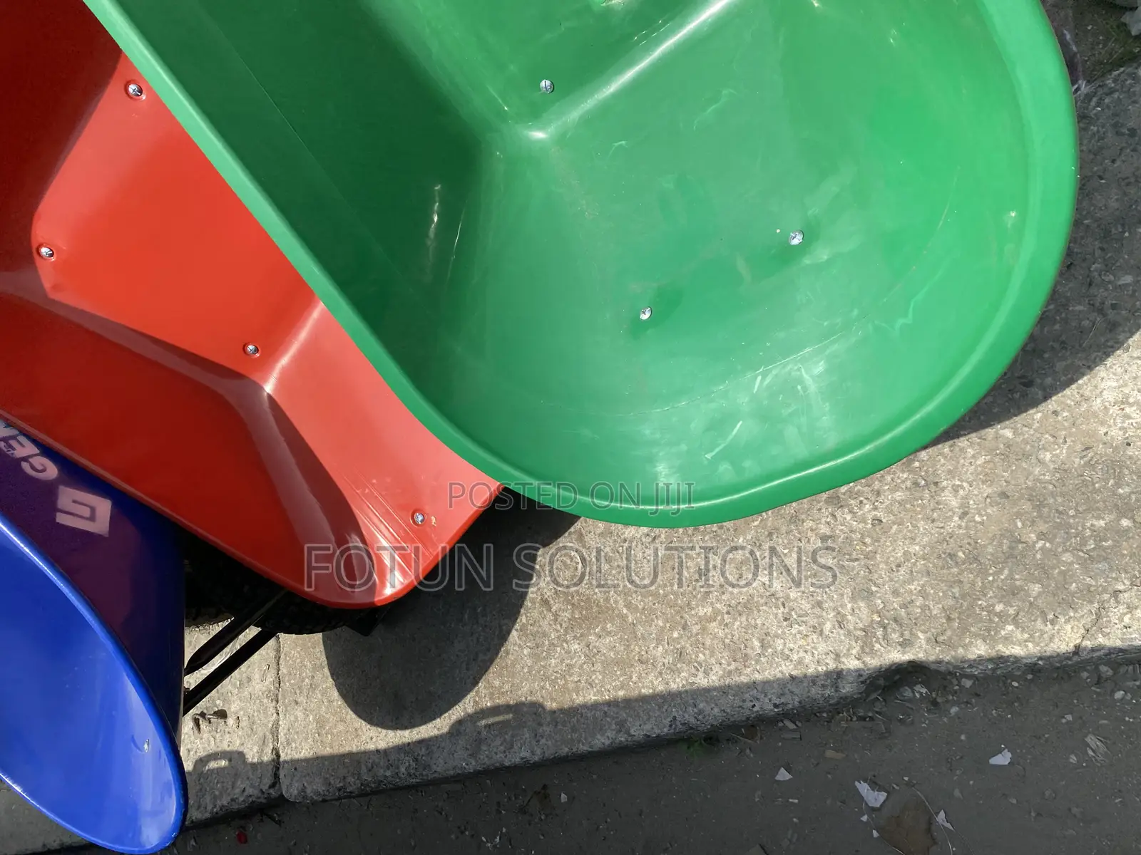 Solid Concrete Wheel Barrow