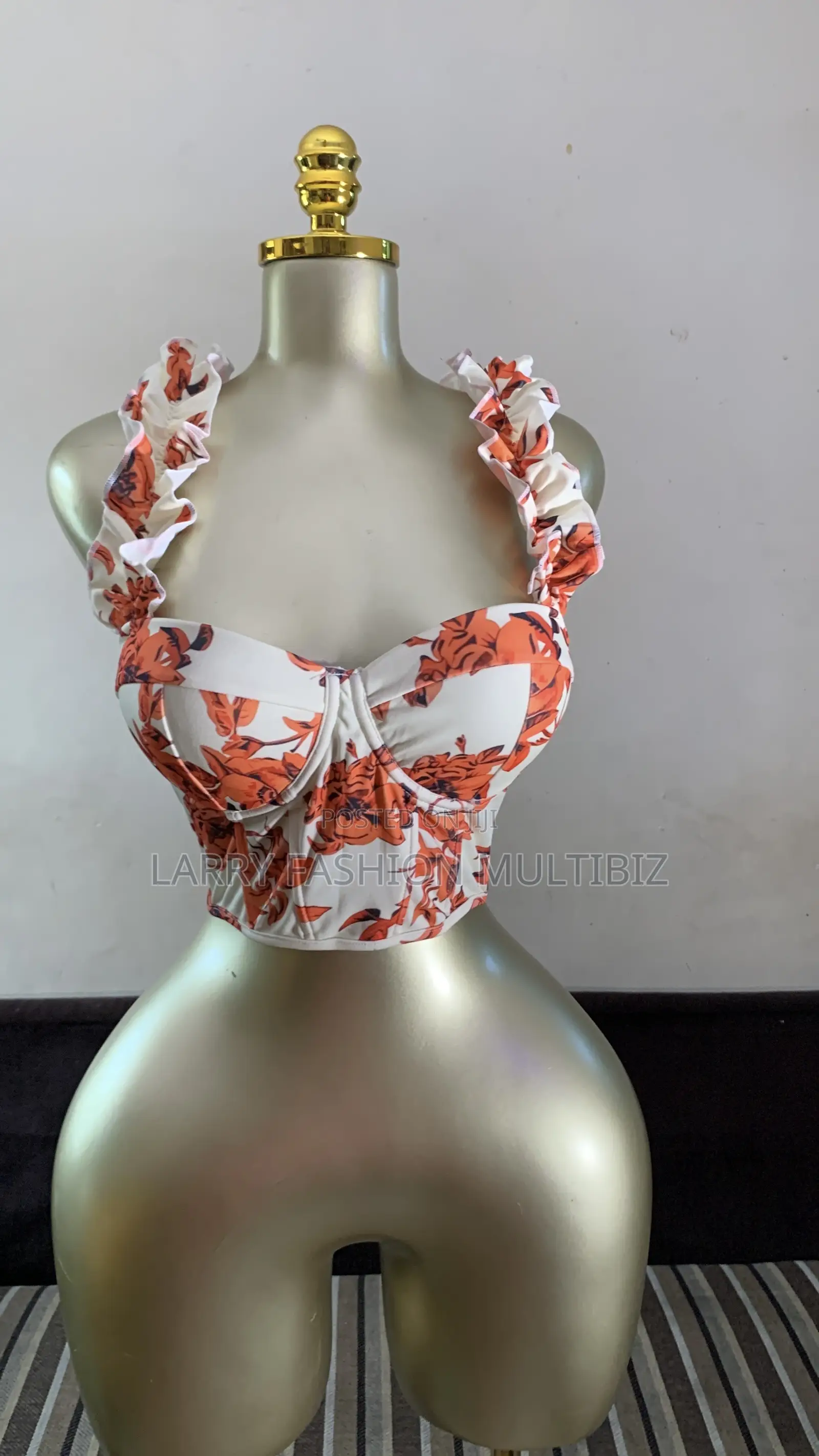 Ruffle Hand Crop Top