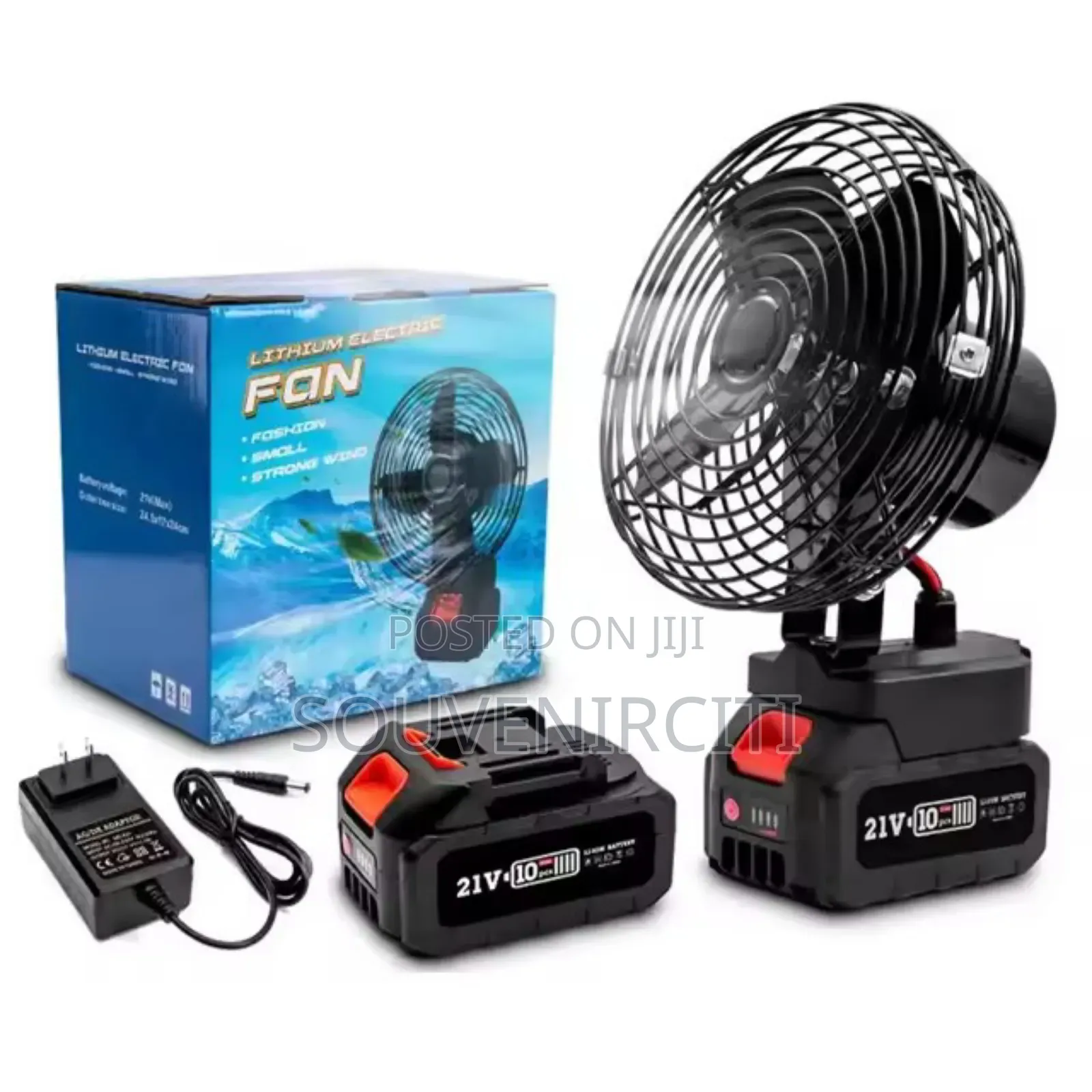 Rechargeable Lithium Battery Tabletop Fan