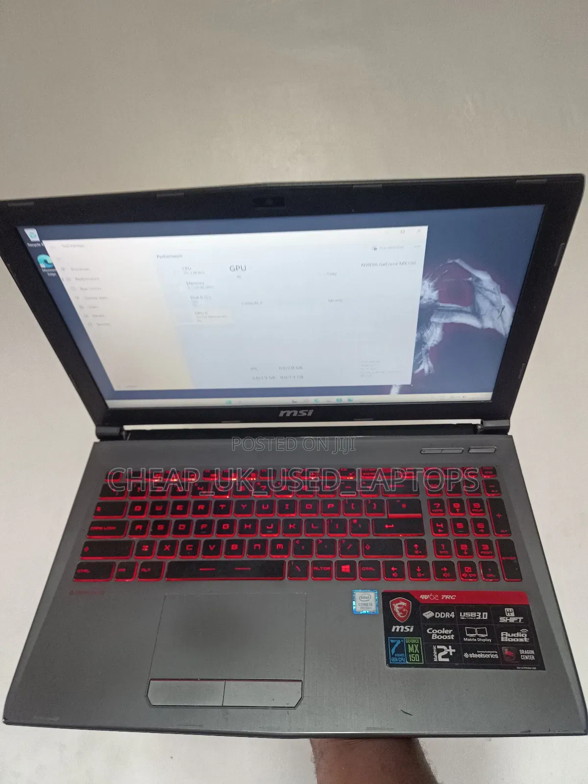 Laptop MSI GV62 7RC 8GB Intel Core I5 HDD+SSD 750GB