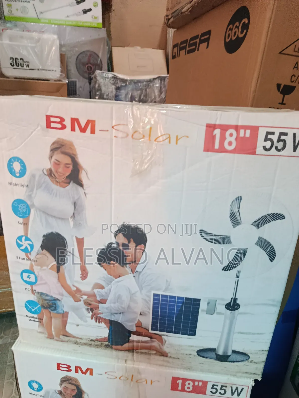 Bm Solar Standing Fan