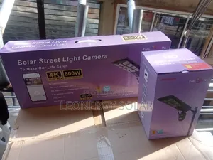 800w Solar Street Light With Ubox Dual Lens Camera