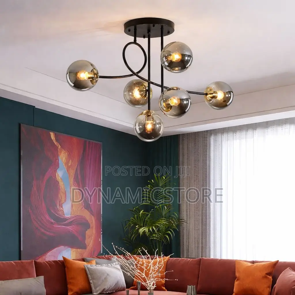 Elegant Dropping Light With 6 Glasses