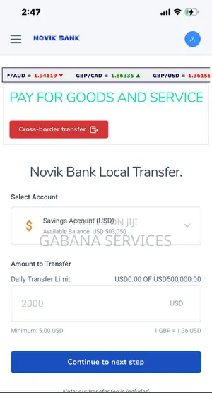 Online Banking Website