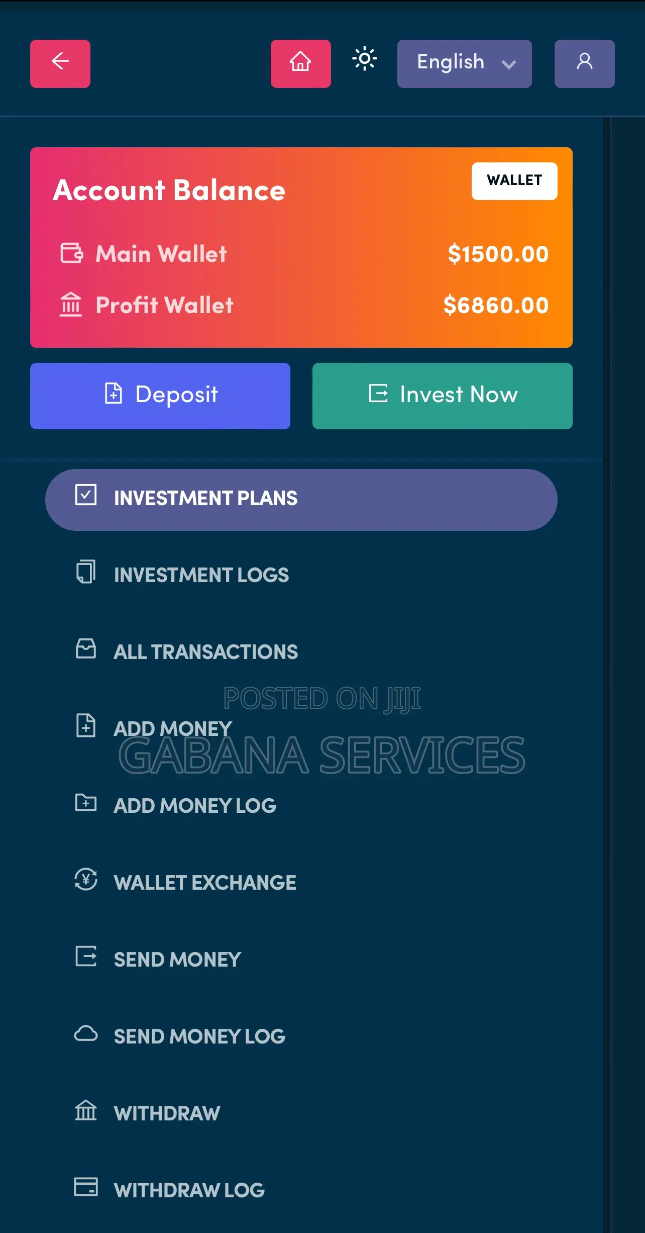 Broker Investment Website