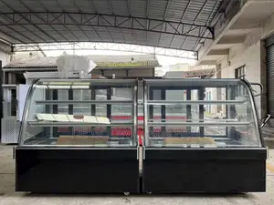 4ft Square Black Cake Display Chiller