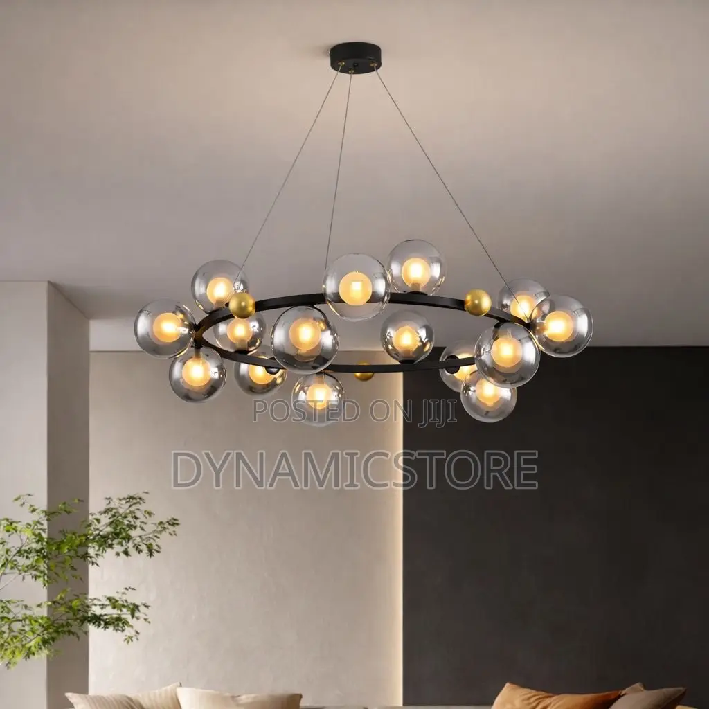 Black, White, And Golden Colour Dropping Pendant Light
