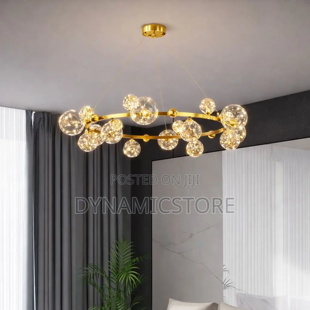 Black, White, And Golden Colour Dropping Pendant Light