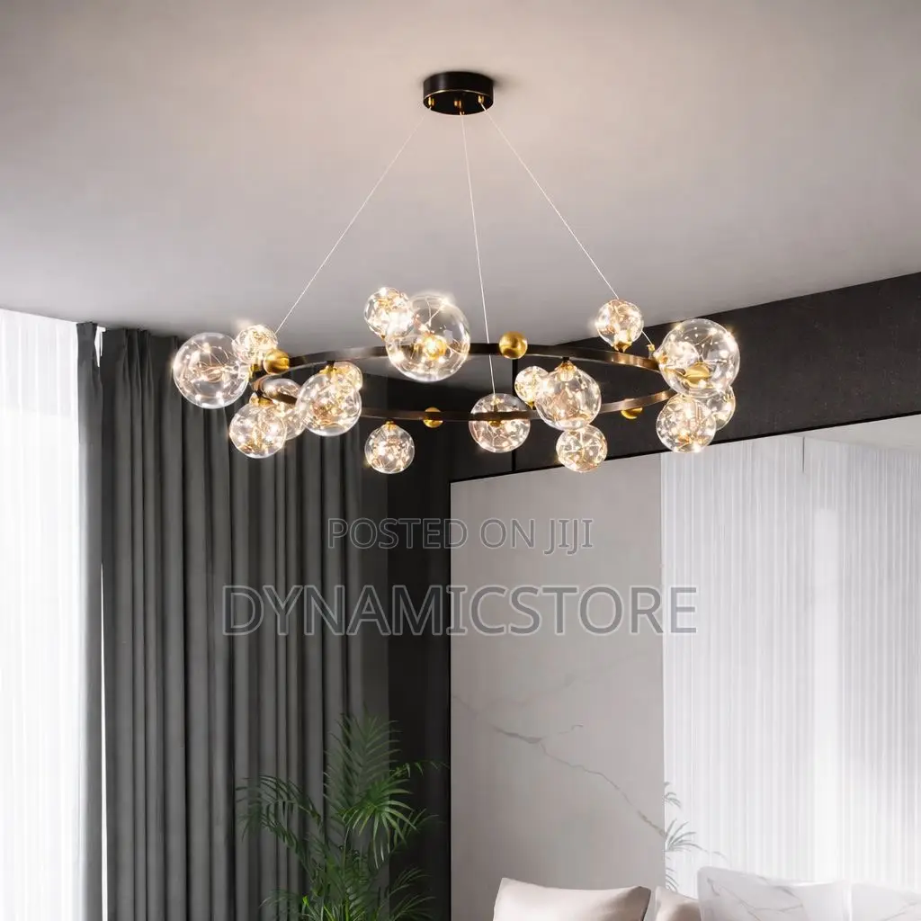 Black, White, And Golden Colour Dropping Pendant Light