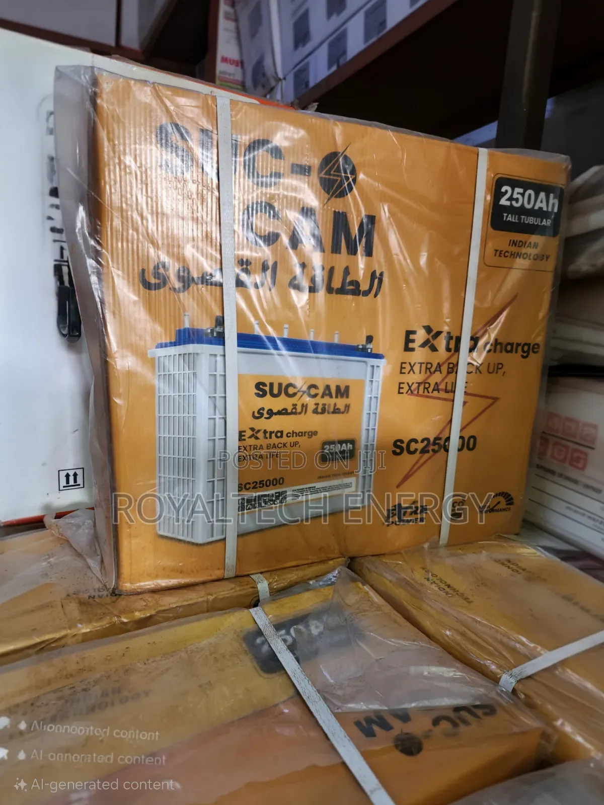 Succam 250ah 12v Tabular Batteries
