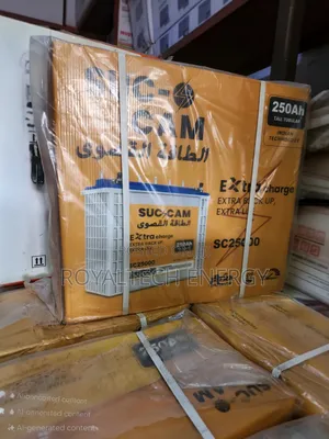 Succam 250ah 12v Tabular Batteries