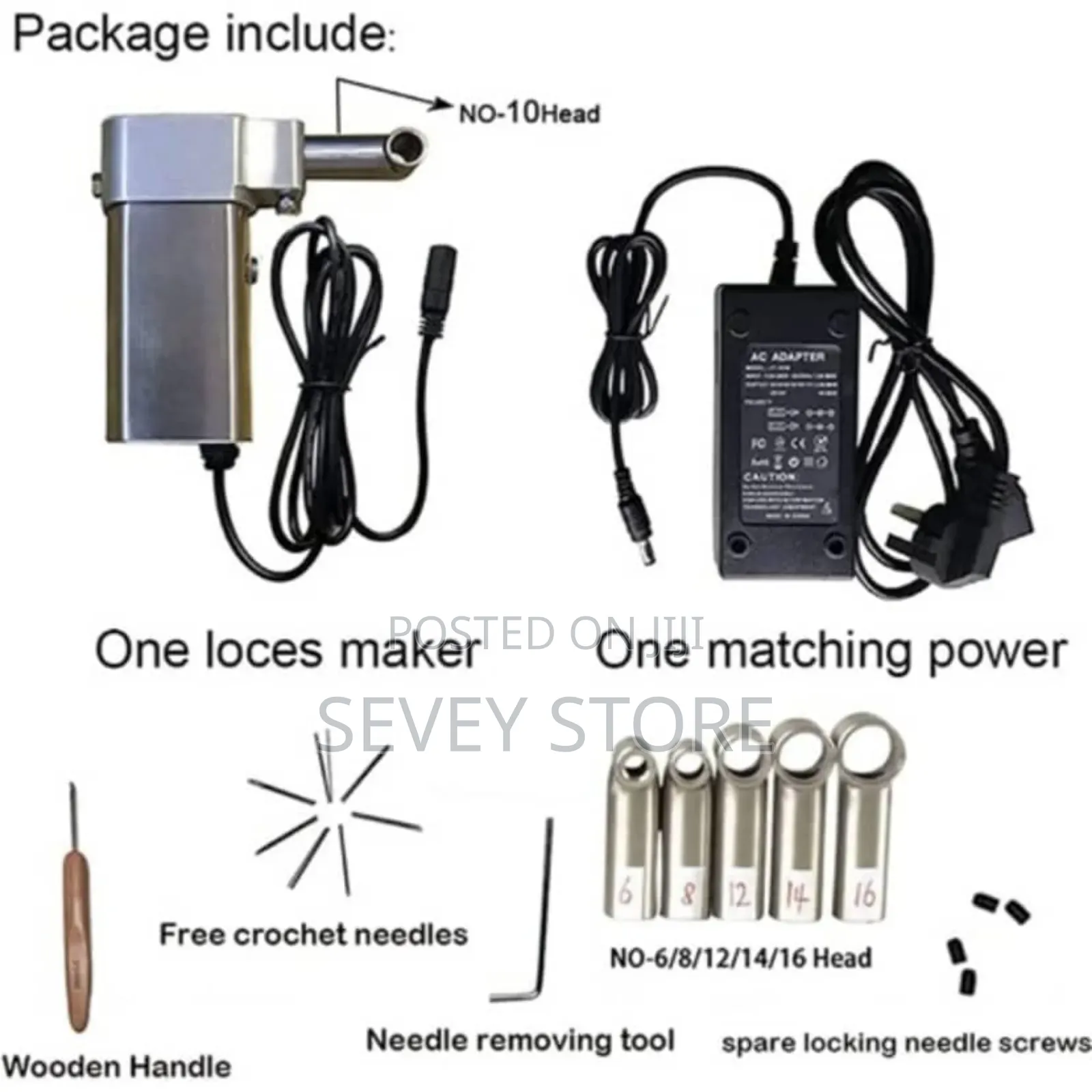 Mini Handheld Electric Dreadlock Crochet Braiding Machine - 500w