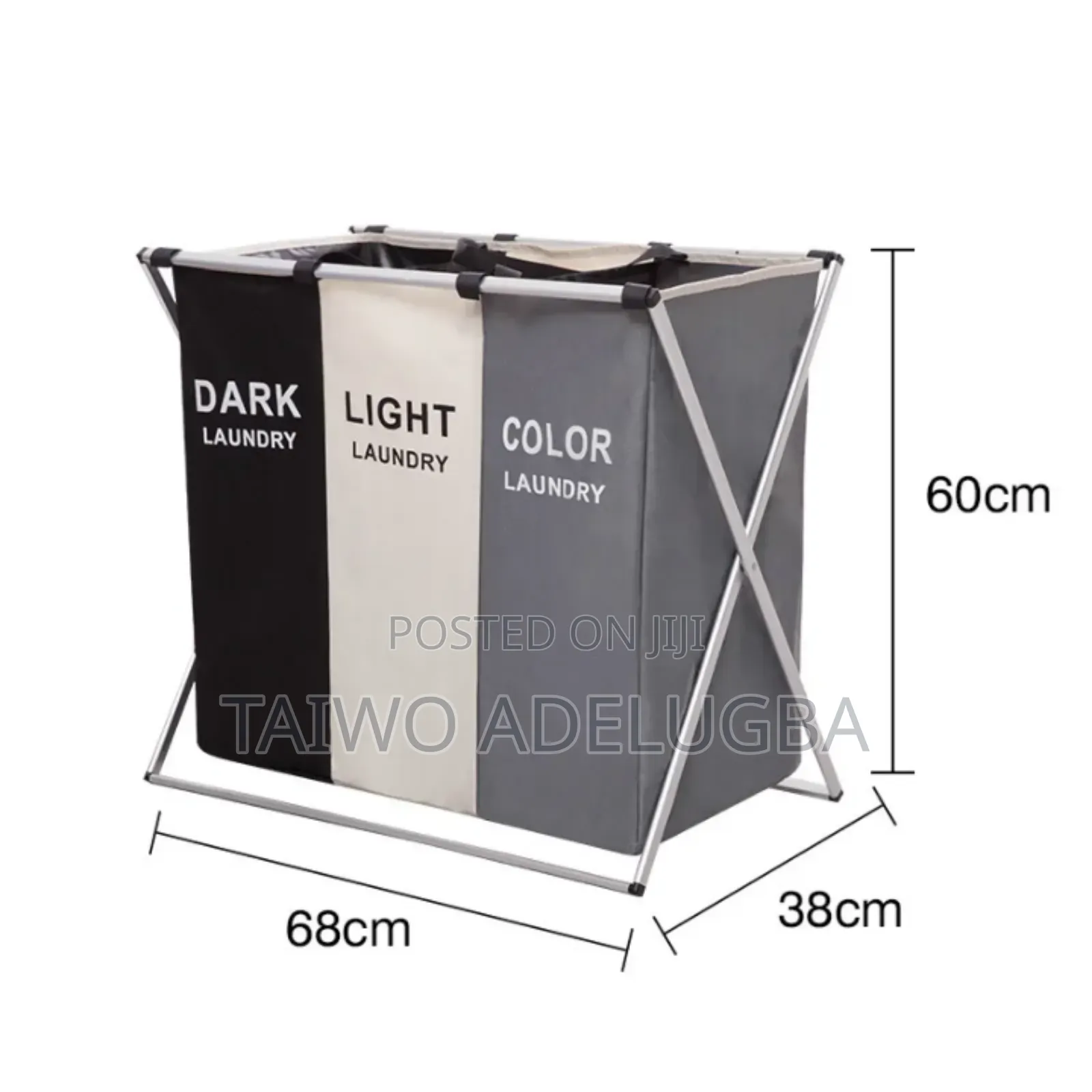 3 in 1 Partition Laundry Cloth Basket