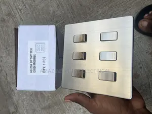 Stainless Switch 6 Gang
