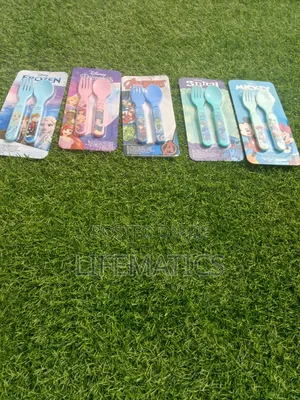 Spoon and Fork With Cartoon Character Party Pack Children