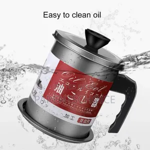 Oil Strainer Pot With Lid and Handle - 1.7l