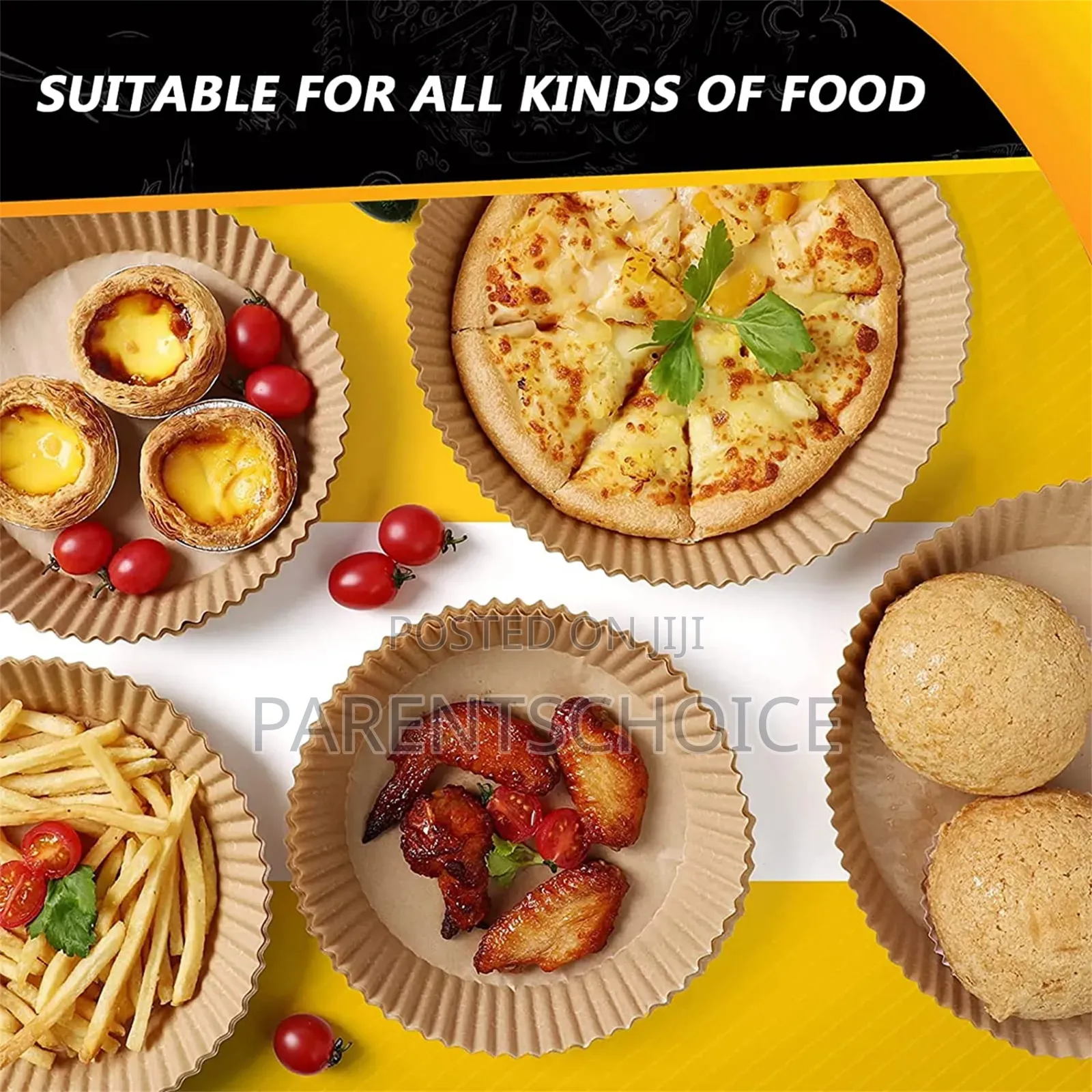 50pcs Disposable Nonstick Air Fryer Liner Paper