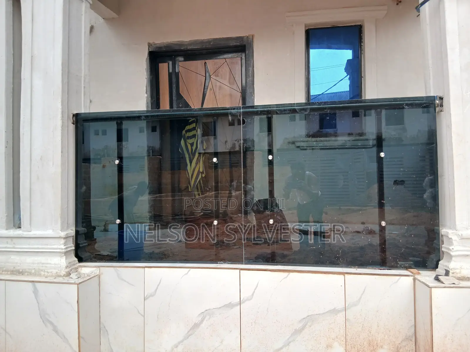 Black Glass Handrails