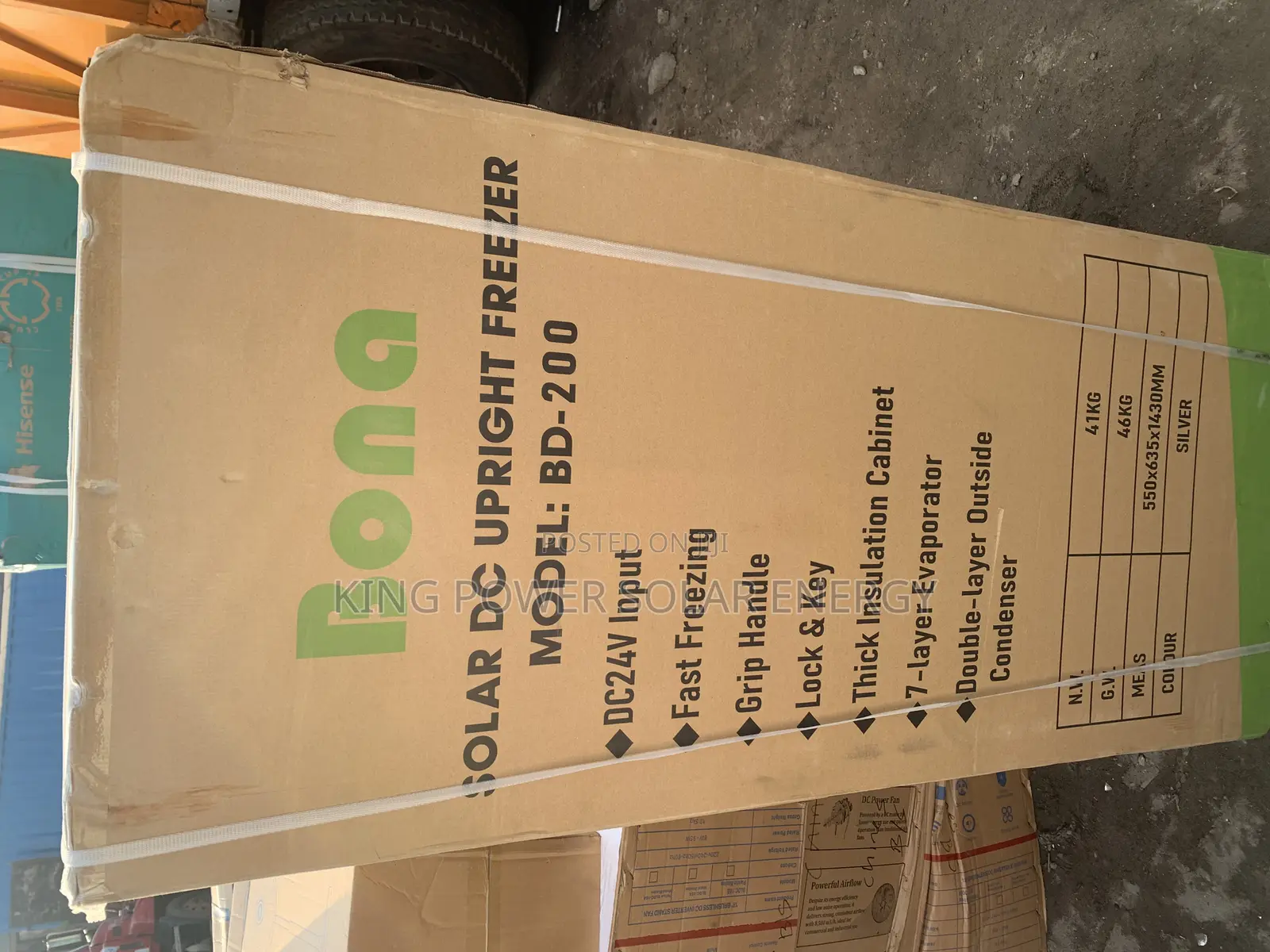 Bona Solar Dc Upright Freezer 200l