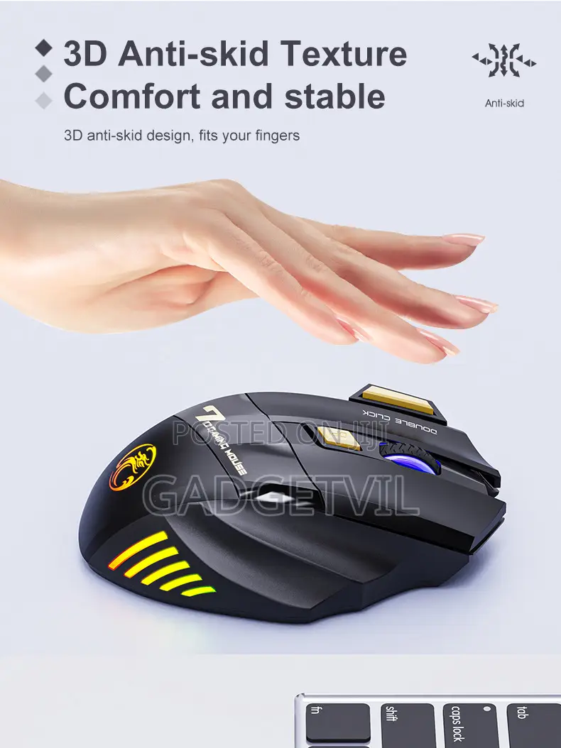 Wireless Ergonomic Optical Gaming Mouse