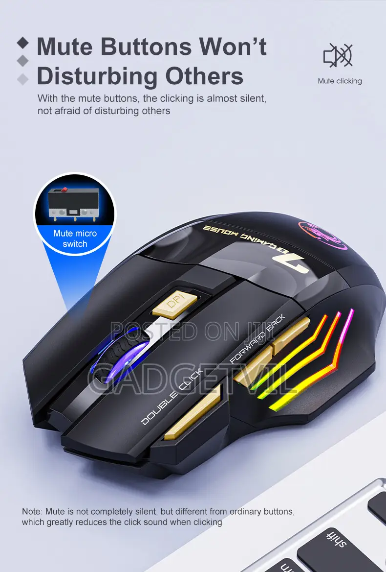 Wireless Ergonomic Optical Gaming Mouse