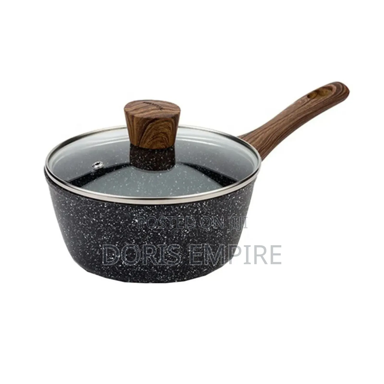 18cm Quality Granite Induction Sauce Pan With Lid.