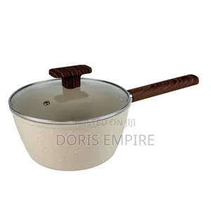 18cm Quality Granite Induction Sauce Pan With Lid.