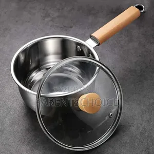 Stainless Steel Saucepan With Glass Lid – 16cm
