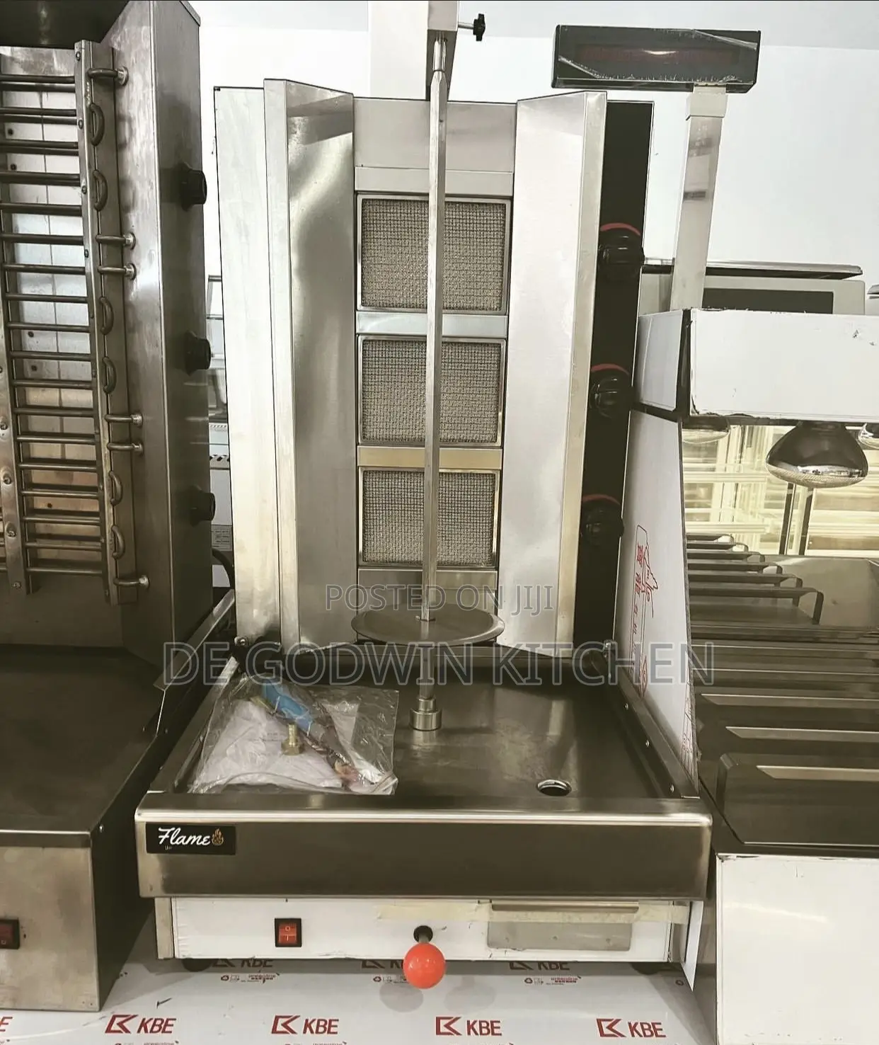 3 Burners Gas Shawarma Machine