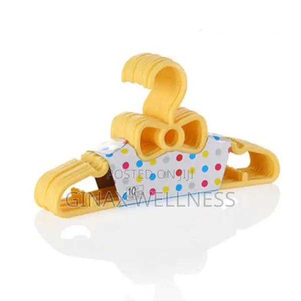Bow-Knot Plastic Hanger for Babies and Kids Clothes (10 Pieces)