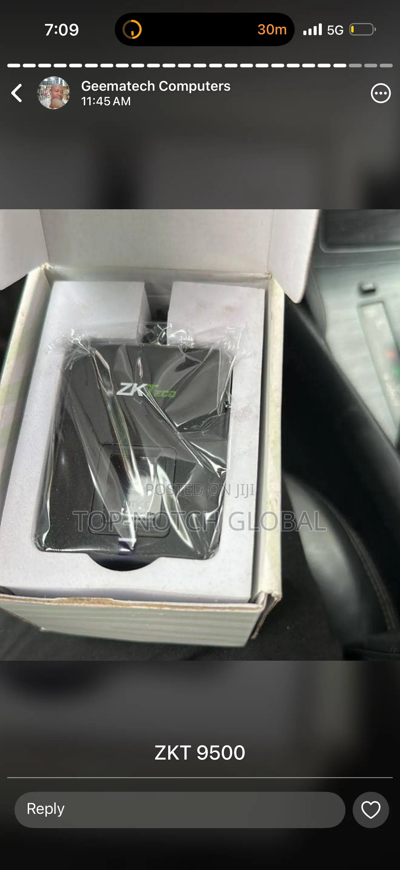 Zkt 9500 Fingerprint Scanner