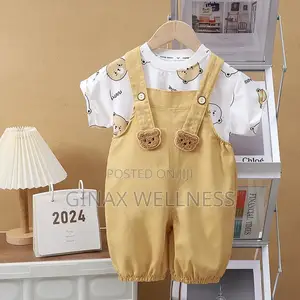 2-Piece Babies T-Shirt and Dungaree Overall Set | Jumpsuit Set