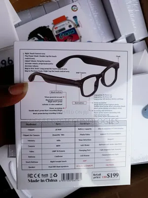 G1 Ai Smart Glasses Video Pictures Upload to Social Media 5mp Quality